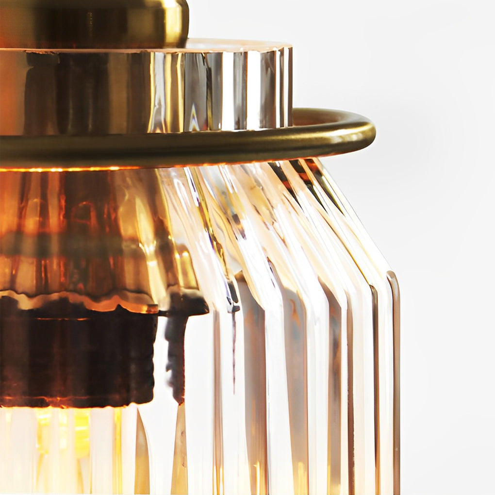 WINTHROP WAVY GLASS WALL SCONCE WITH LED ILLUMINATION