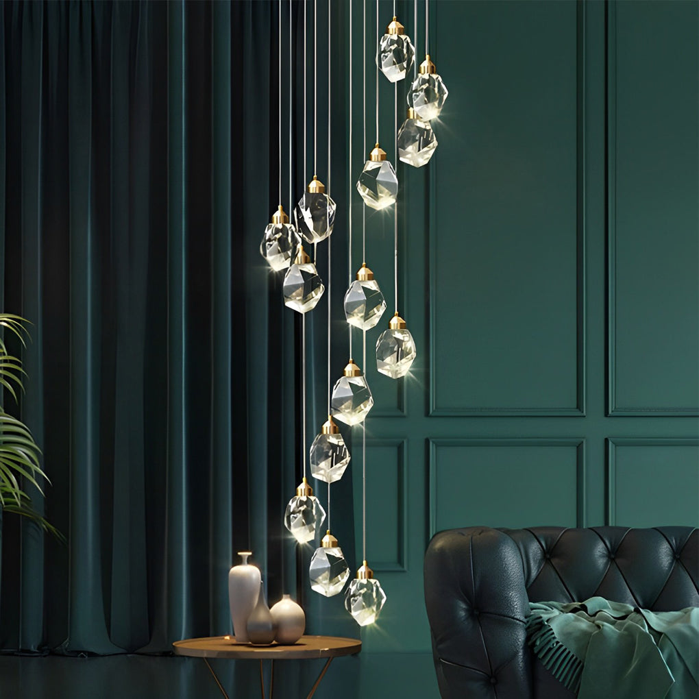 WINDSOR SPIRAL CRYSTAL CEILING LUMINAIRE