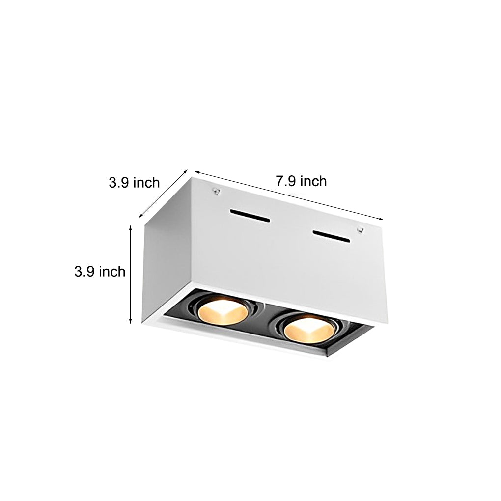 WINTHORPE RECTANGULAR DUAL LED MOUNTED SPOTLIGHTS