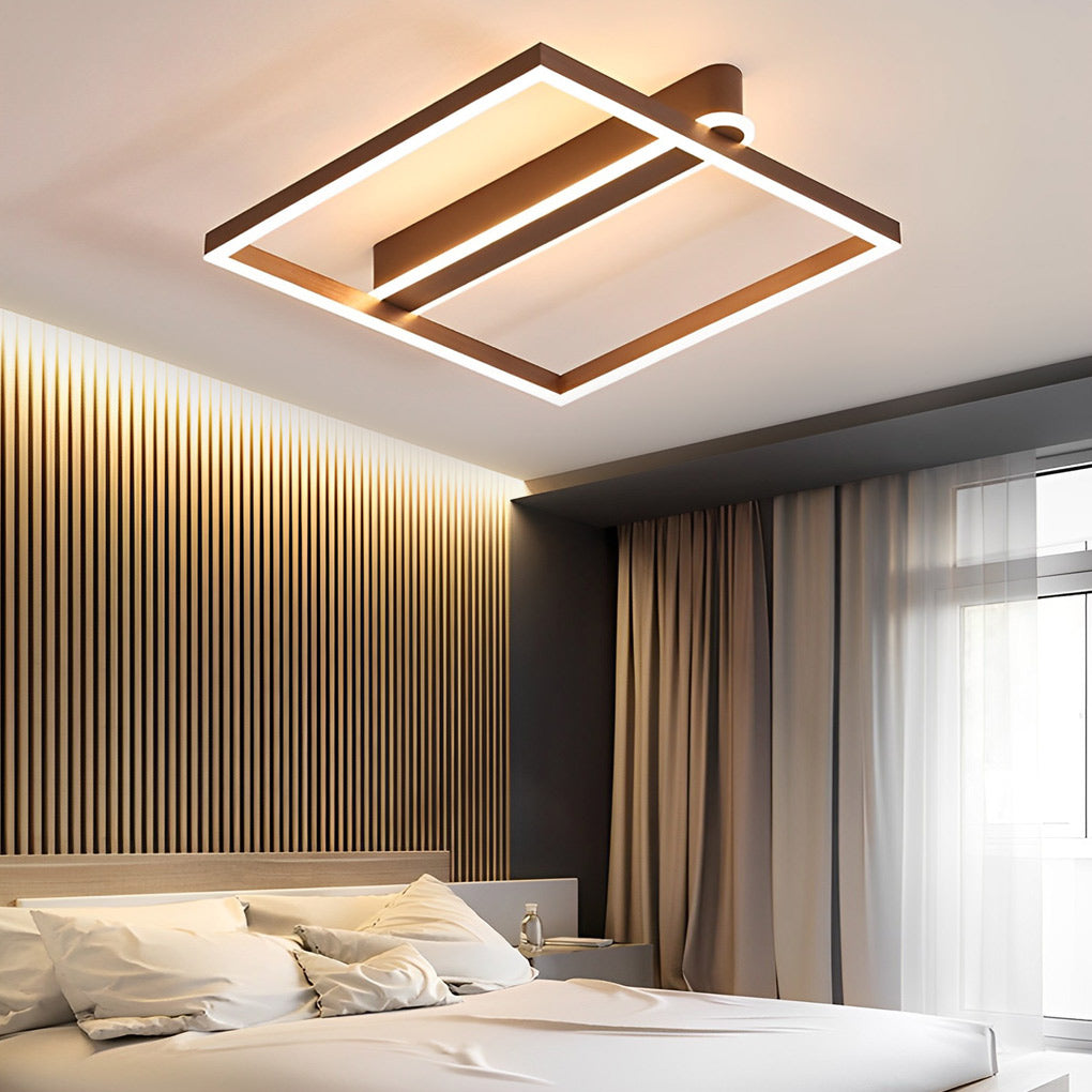 WHITBY METAL QUAD FRAME LED CEILING LANTERN
