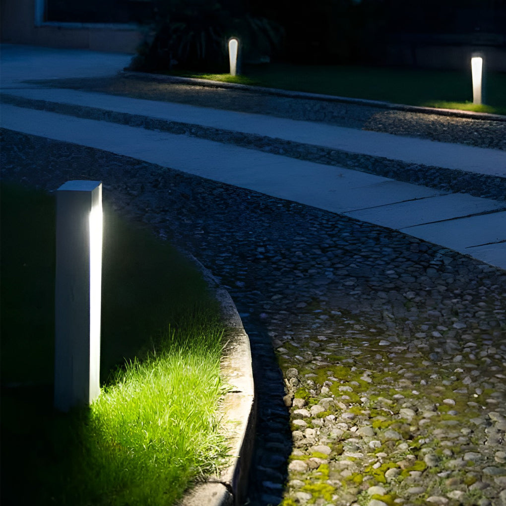 WINTERBOURNE RECTANGULAR LED PATHLIGHT, 5W WEATHERPROOF ILLUMINATION FIXTURE WITH SLIDING OPEN DESIGN