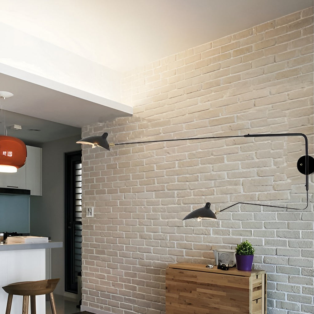 STANFORD IRON SWING ARM WALL LANTERN