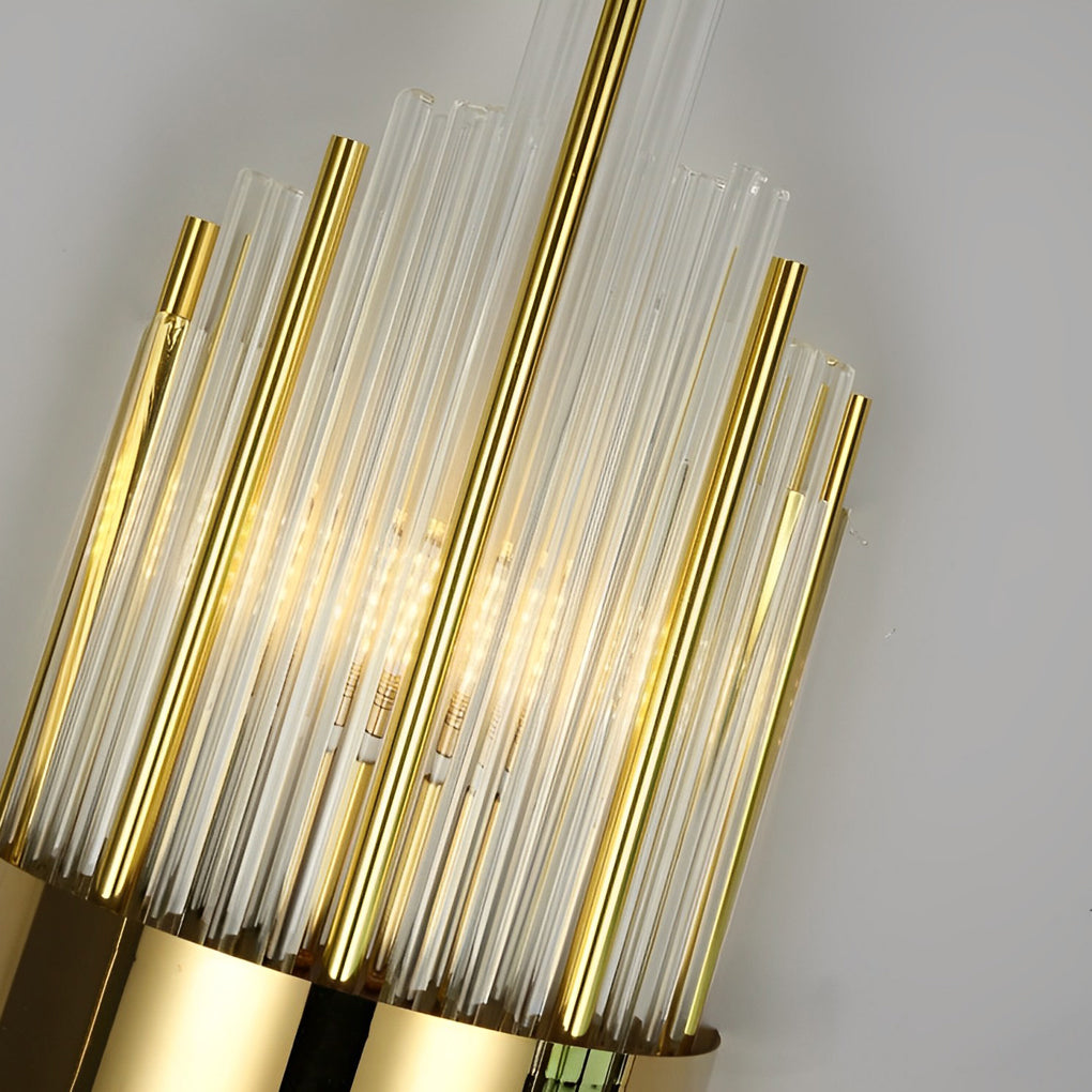 CHARLESTON CRYSTAL TRI-LEVEL DIMMABLE WALL SCONCE