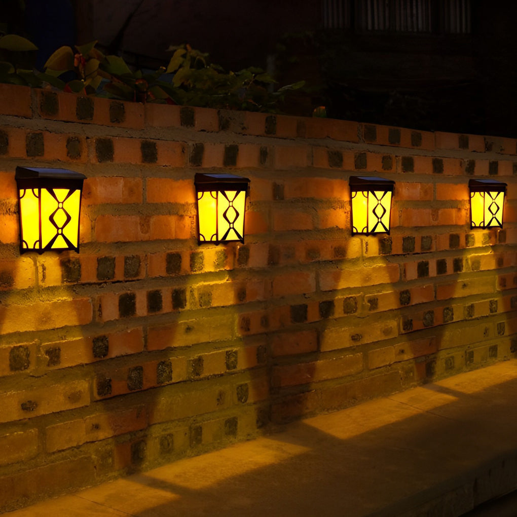 WINDERMERE SOLAR ILLUMINATION WALL SCONCE WITH MOTION DETECTION"  
2. "HARTLEPOOL RGB SOLAR-POWERED MOTION-ACTIVATED WALL LIGHTS