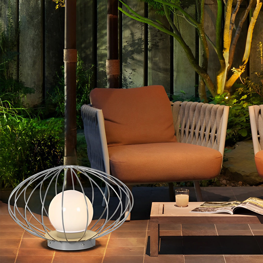 THISTLEWOOD MUSHROOM-INSPIRED OUTDOOR LED LAMP WITH WATER-RESISTANT DESIGN