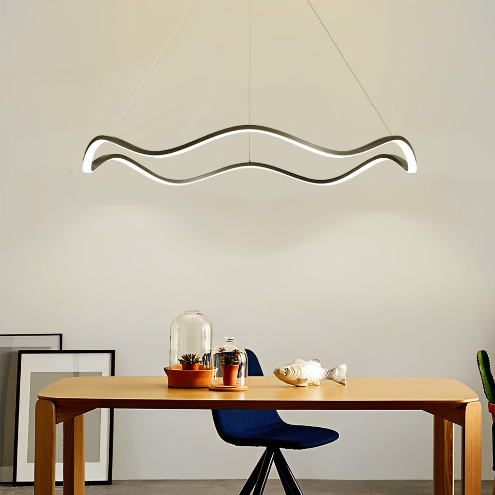 WINDSOR WAVES LED CIRCULAR CHANDELIER WITH GRADUAL DIMMING