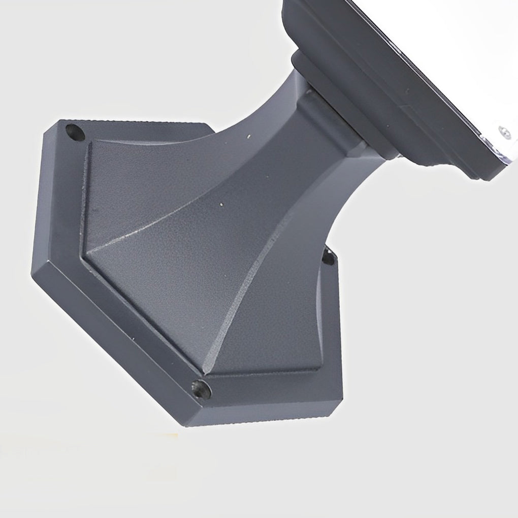 WINTHORPE SOLAR-POWERED SQUARE FENCE ILLUMINATORS WITH WATER-RESISTANT BLACK FINISH