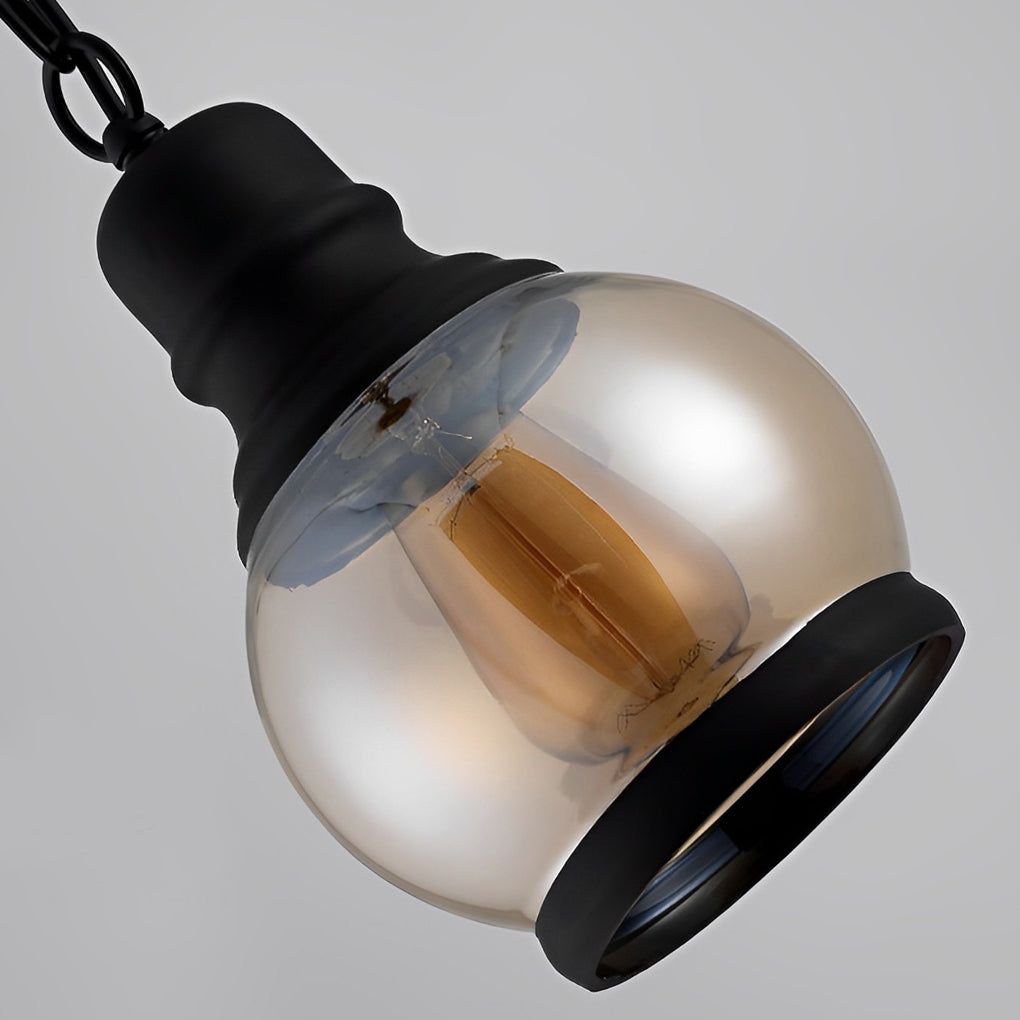 CHARLESTON AMBER LANTERN CHANDELIER