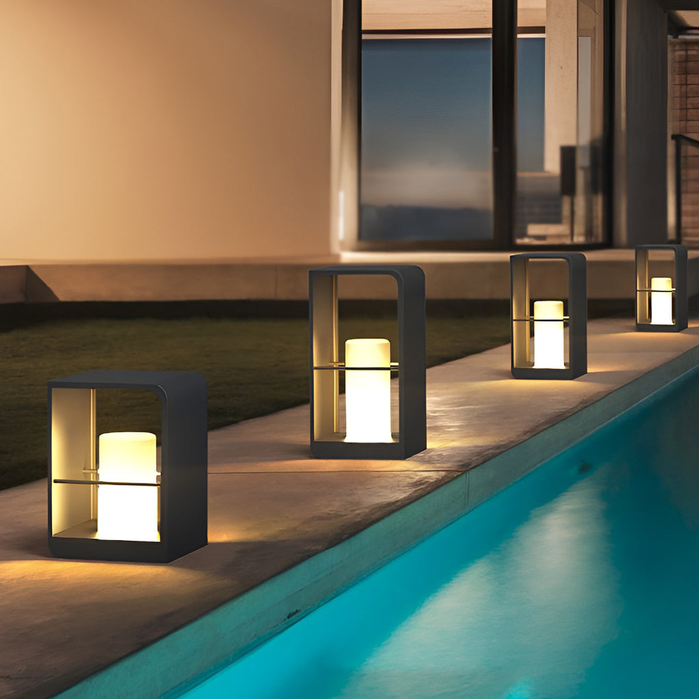 WINCHESTER RECTANGULAR AQUA-LUXE SOLAR LANTERN
