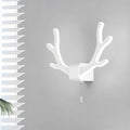 WINTERBOURNE ANTLERED IRON LED WALL SCONCE WITH PULL SWITCH