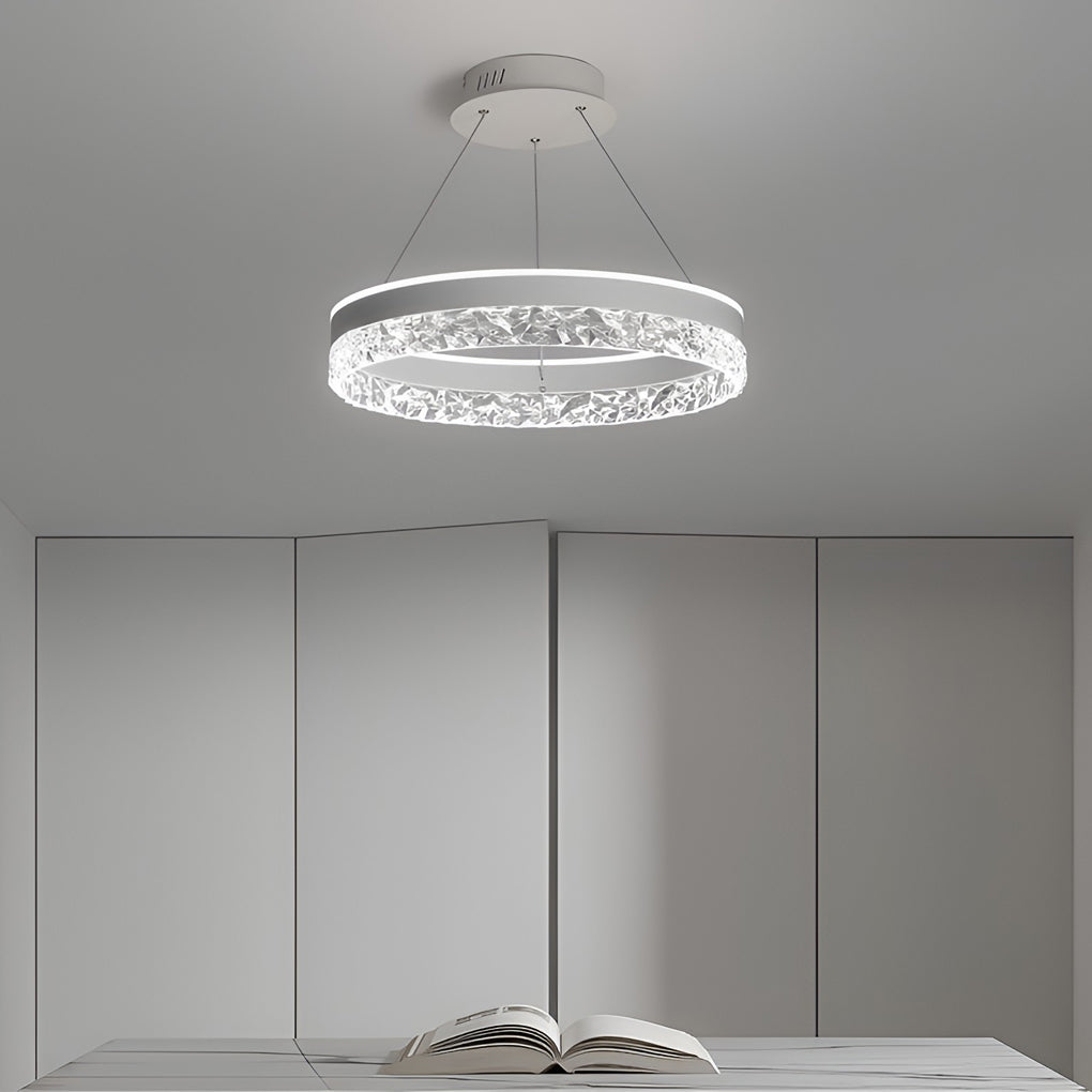 FENWICK CIRCULAR DIMMER CHANDELIER WITH THREE LIGHTING MODES
