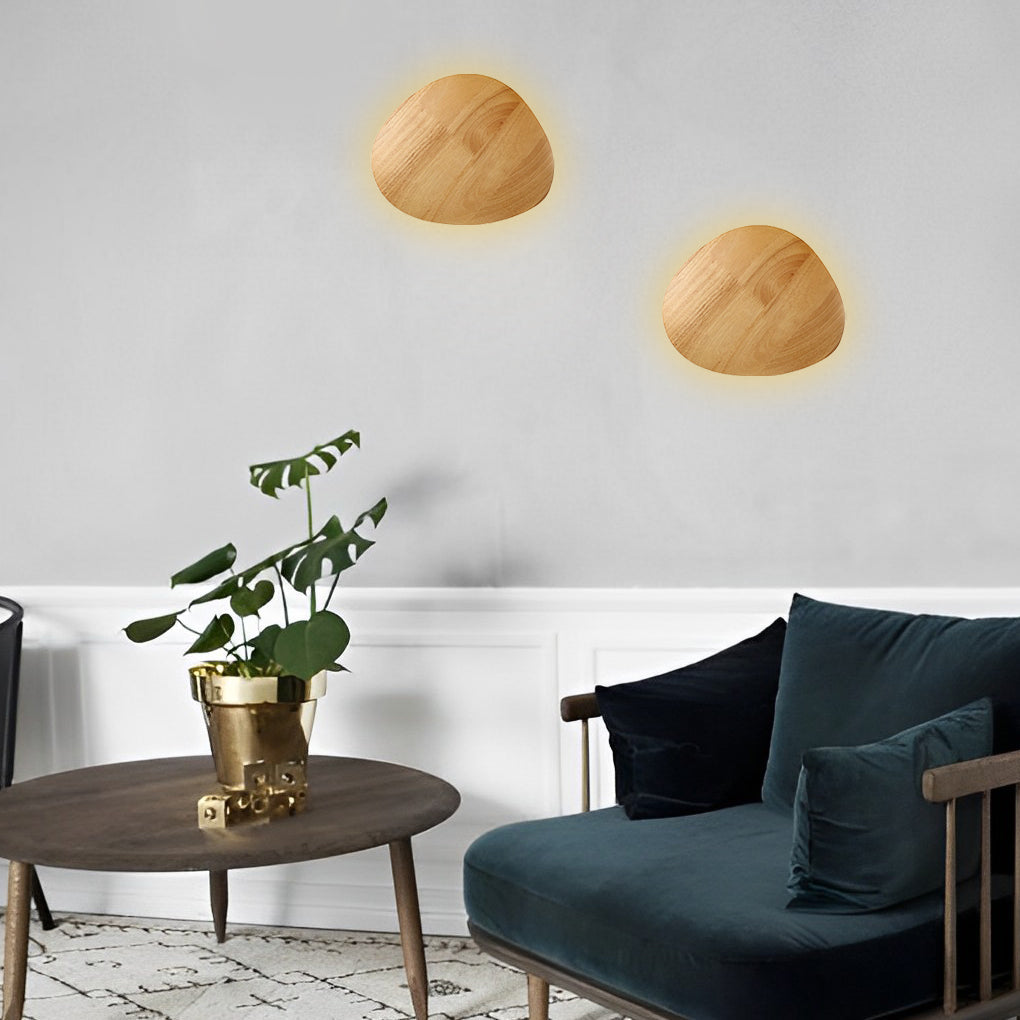 WINDSOR WOODEN OVAL LED WALL SCONCE