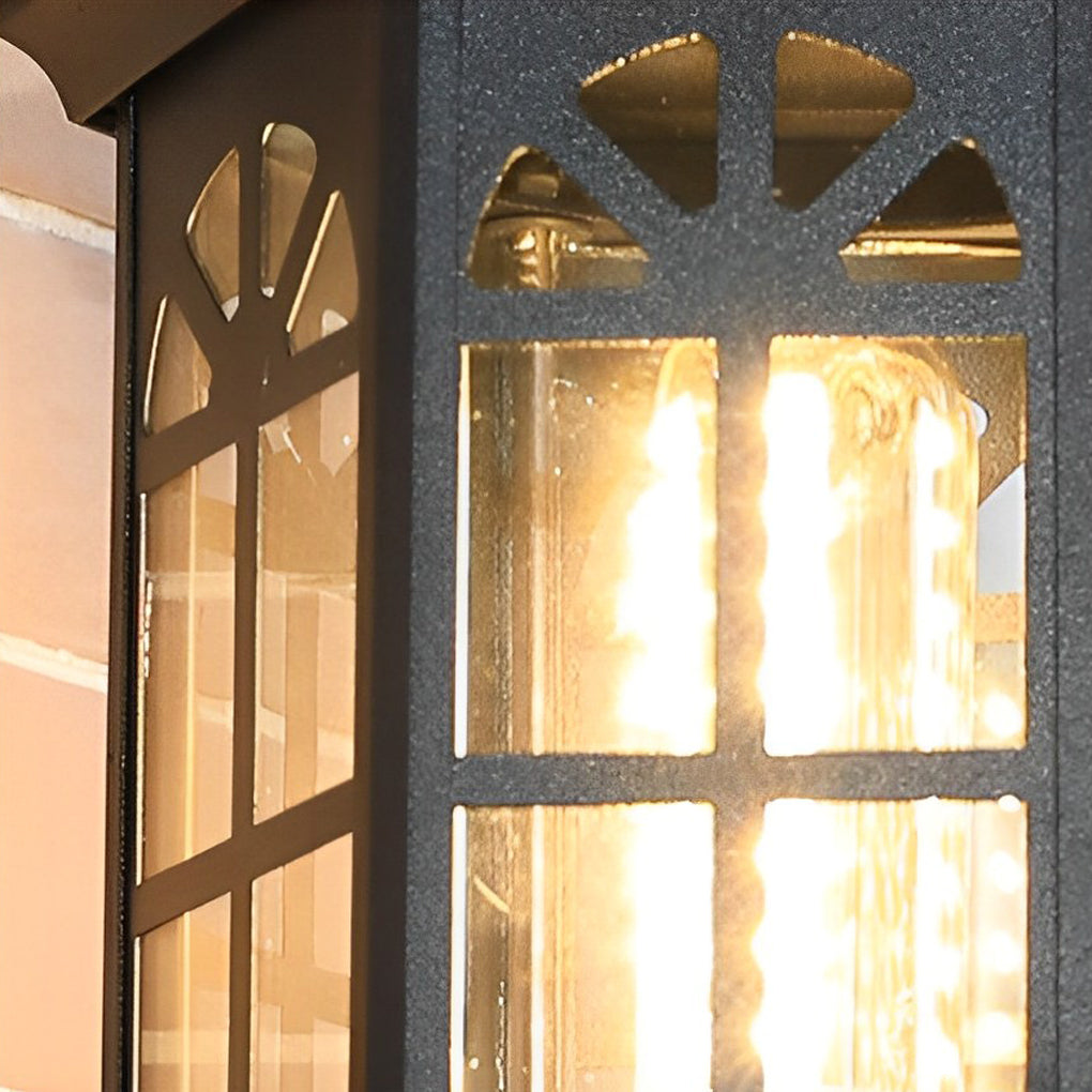 WINTERBOURNE AQUA-GLASS OUTDOOR WALL LANTERN