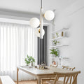 WINTHROP TRIO GLASS ORB CHANDELIER