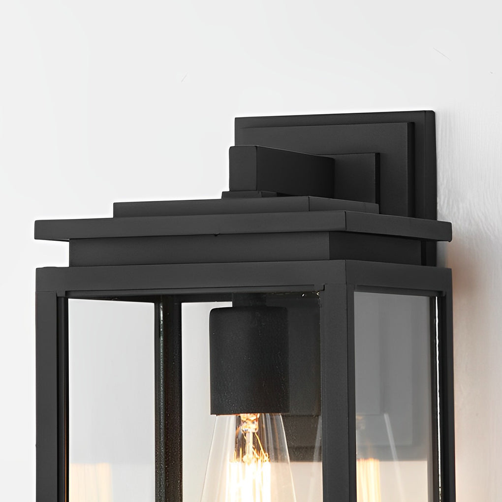 RAVENHURST RECTANGULAR GLASS OUTDOOR WALL SCONCE