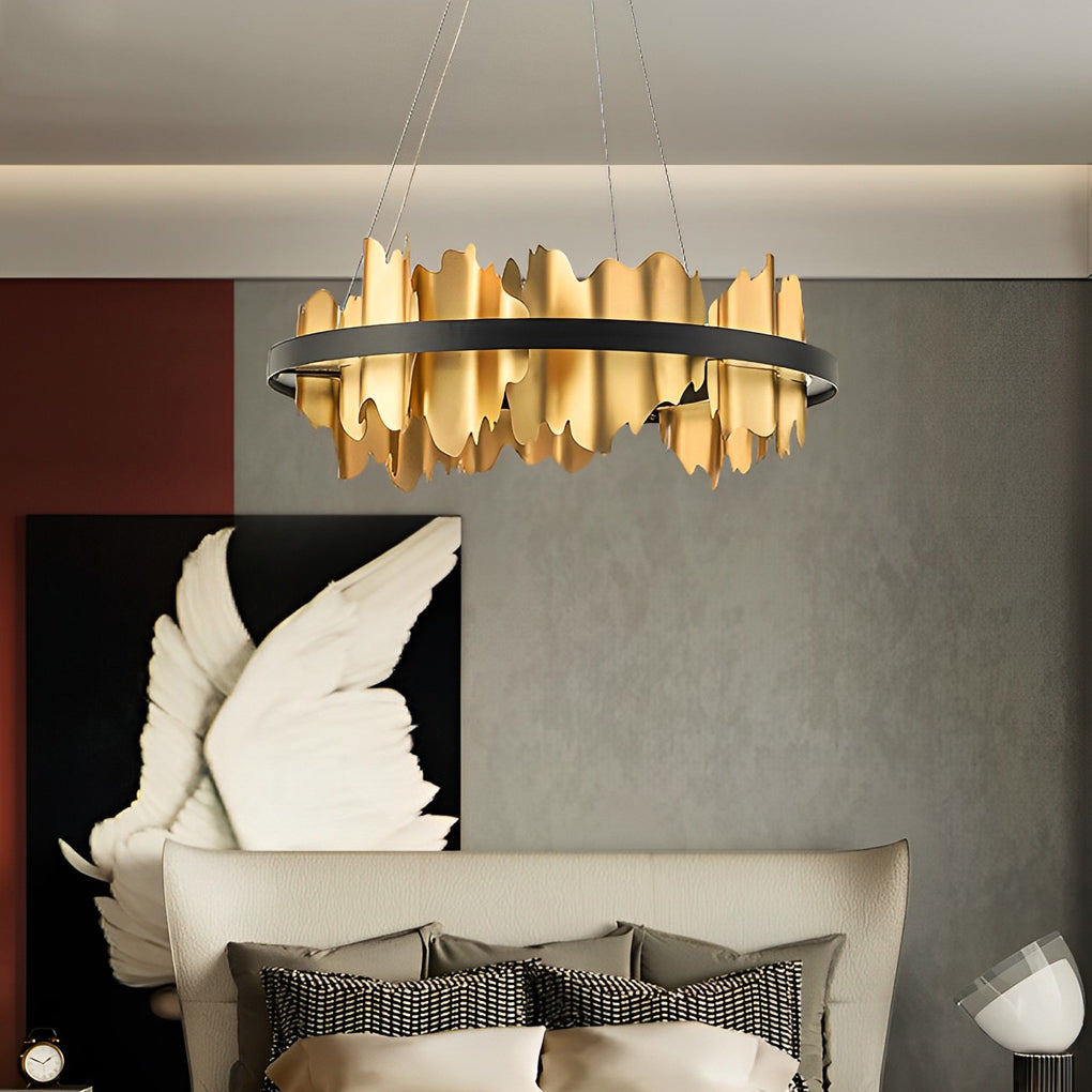 RAVENHURST METAL CIRCLE DIMMING CHANDELIER