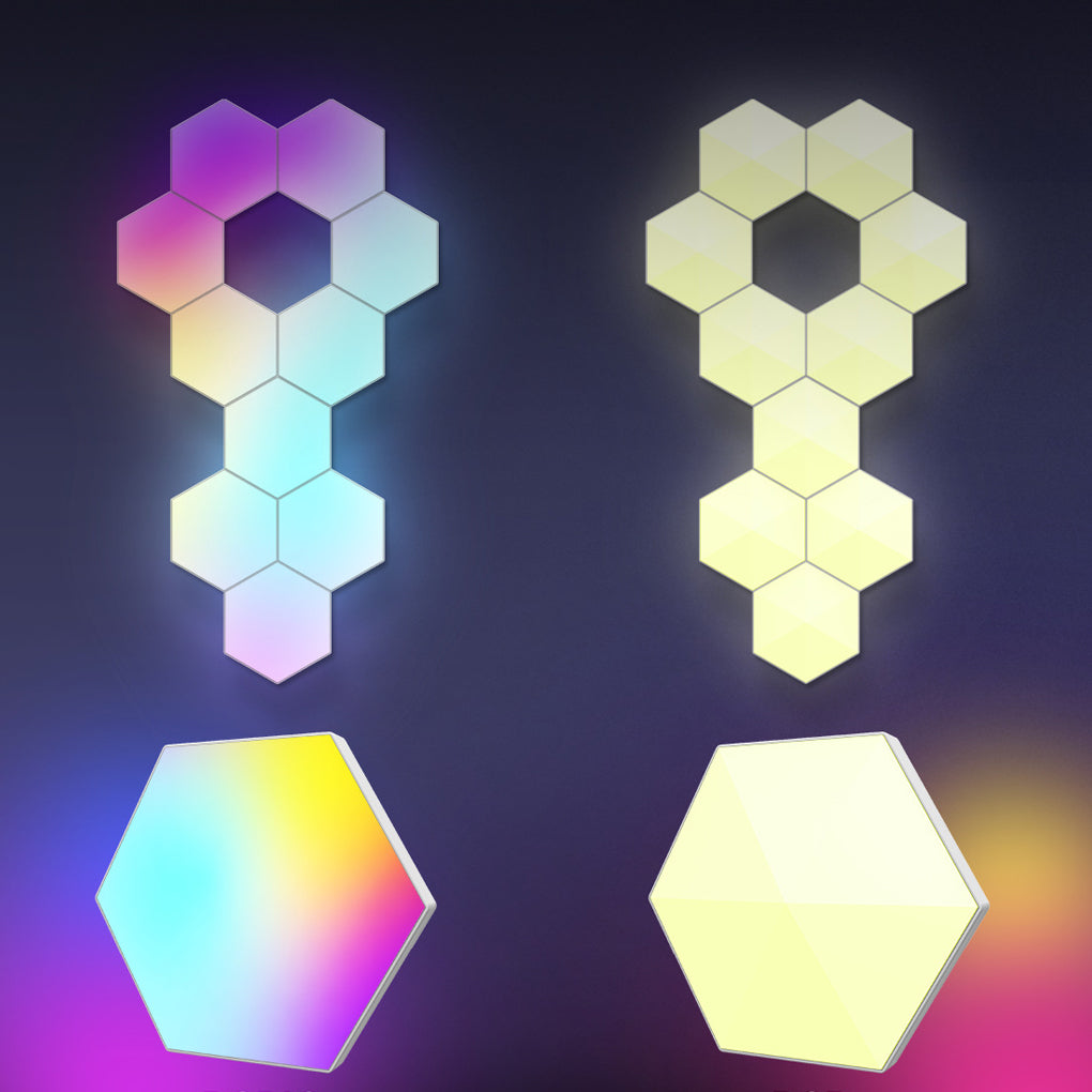 WINTHORPE HEXAGONAL RGBIC WALL SCONCE LIGHT