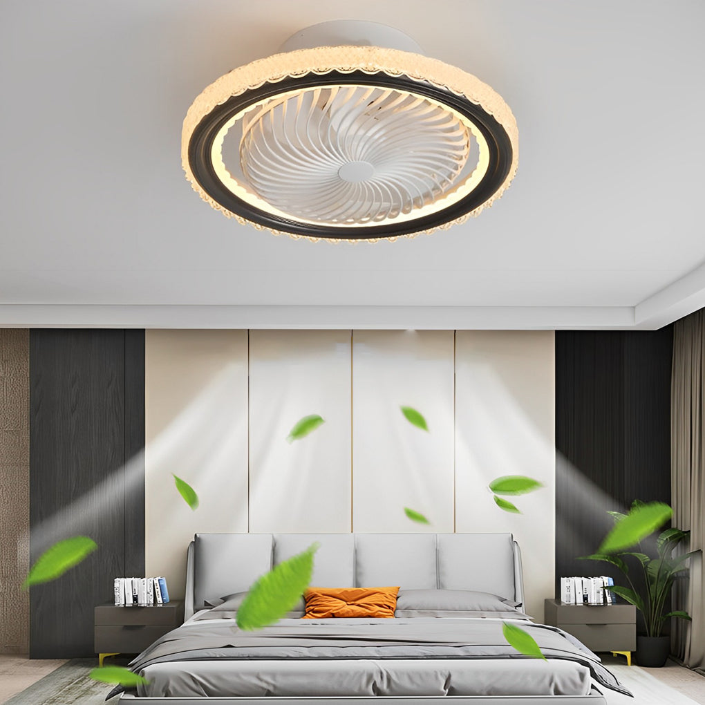 WINTHROP SILENT CIRCULAR LED CEILING FAN WITH TRIPLE DIMMING FUNCTION
