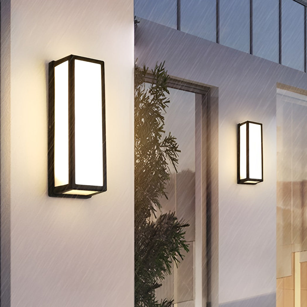 RAVENWOOD RECTANGULAR MOTION-ACTIVATED LED WALL LANTERN