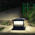 WINDSOR SQUARE SOLAR POST ILLUMINATORS WITH WATER-RESISTANT DESIGN