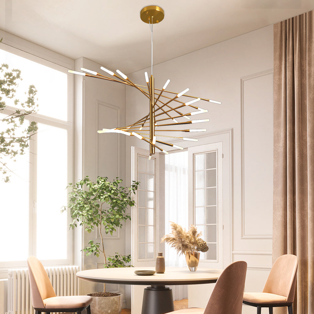 WINTHROP SPIRAL AURORA LED CHANDELIER