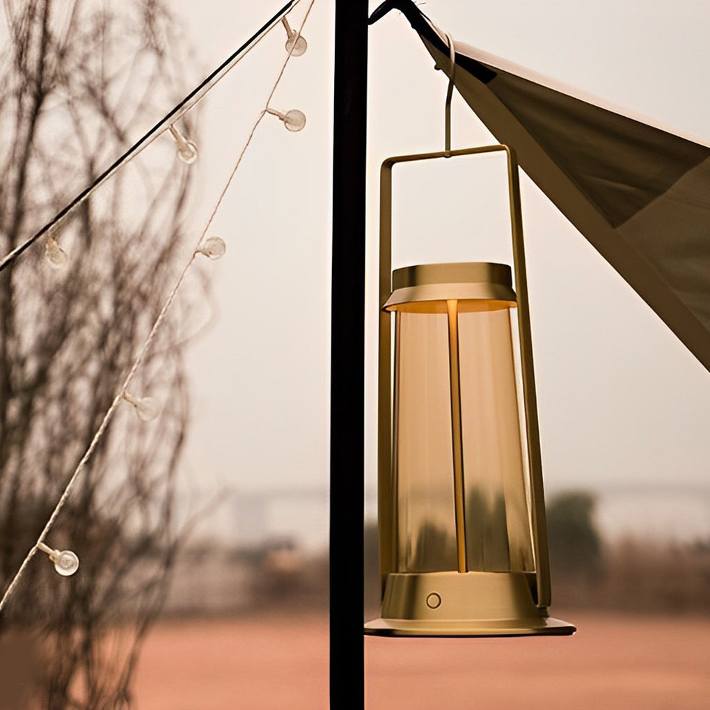 WINCHESTER WATERSHED USB RECHARGEABLE OUTDOOR LANTERN WITH TOUCH DIMMER