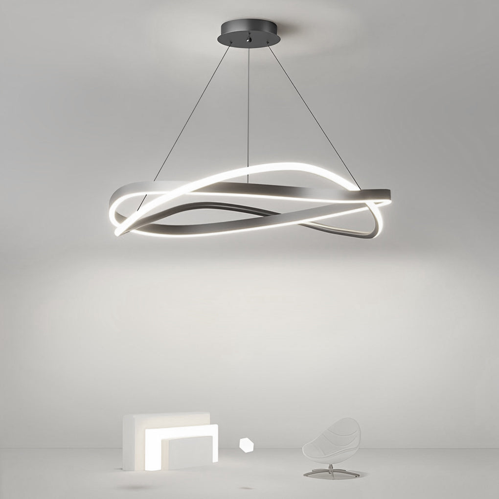 WHITBY CIRCULAR DIMMER CHANDELIER WITH THREE LIGHT SETTINGS