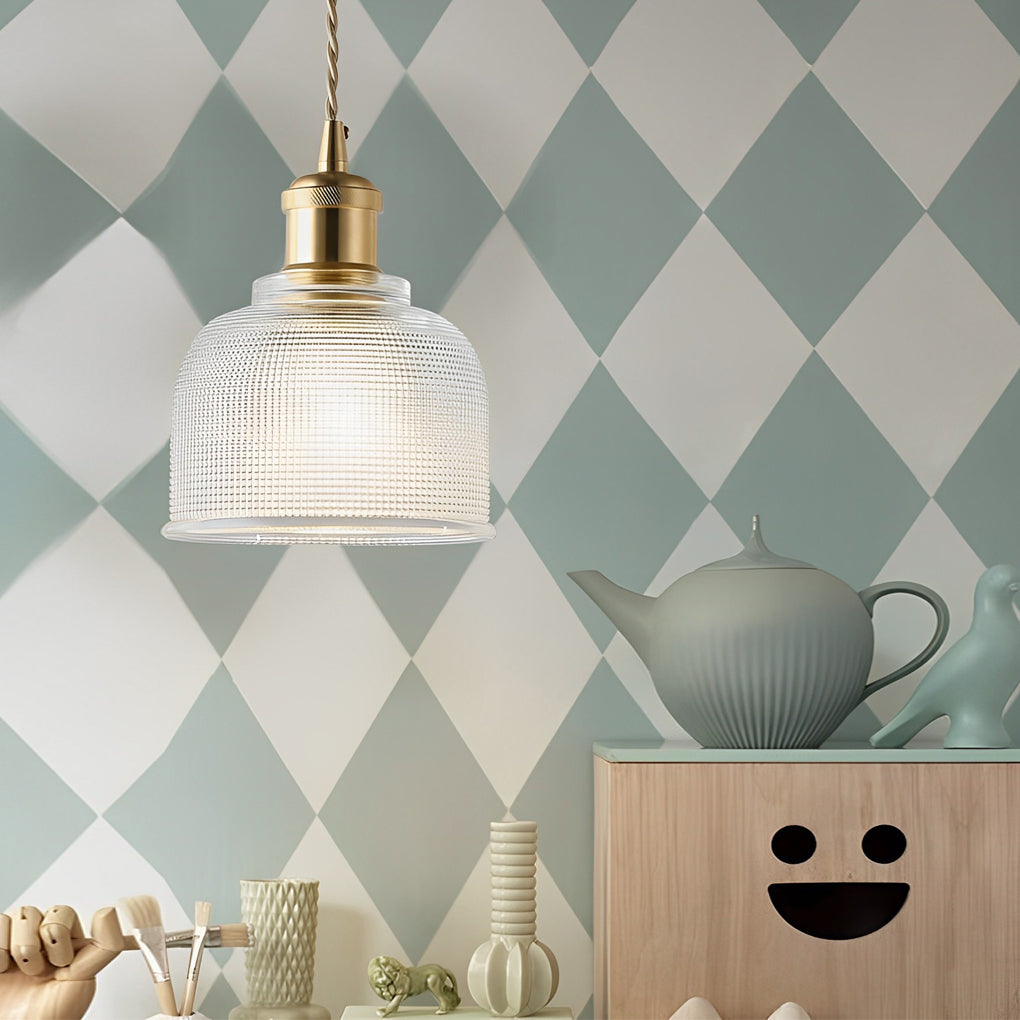 WINTHROP CRYSTAL ORB METAL PENDANT LIGHT