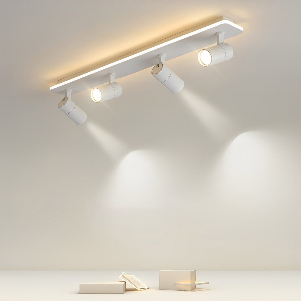 WINTHORPE RECTANGULAR LED FLUSH MOUNT SPOTLIGHT WITH ADJUSTABLE BEAMS