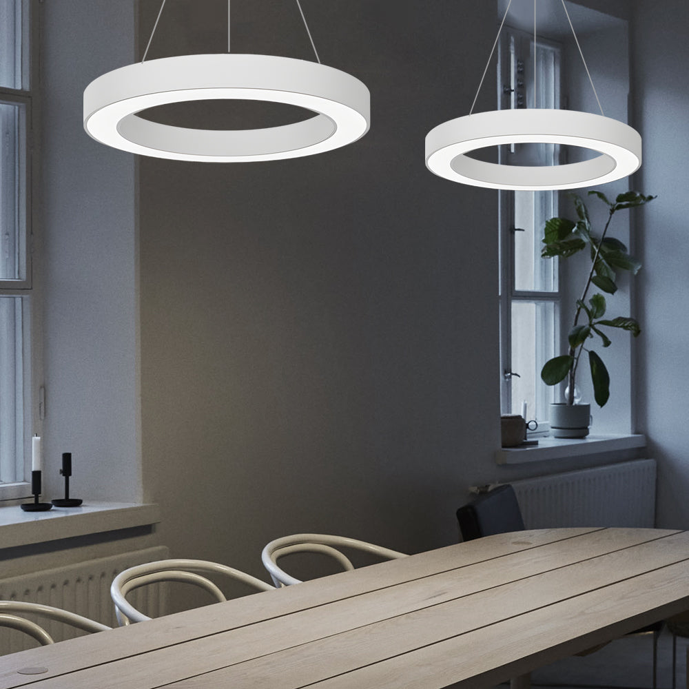 WINDSOR CIRCLE SUSPENDED LED OFFICE LIGHTING FOR FITNESS SPACES