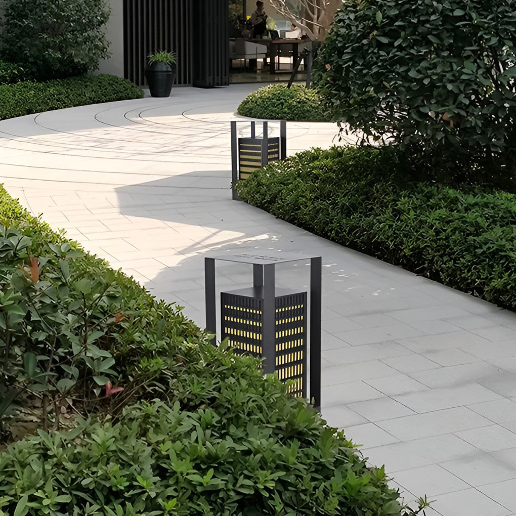 RAVENDALE GEOMETRIC OUTDOOR PATH LIGHTING LANTERN