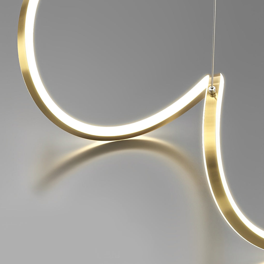 WINDSOR WAVE DIMENSIONAL LED CHANDELIER WITH GRADUAL ILLUMINATION
