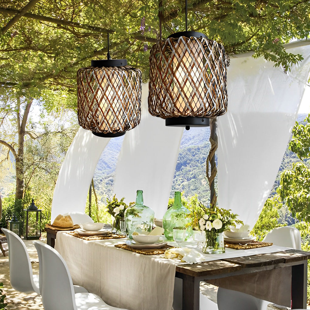 WINTHROP WOVEN OUTDOOR CEILING PENDANT LIGHT
