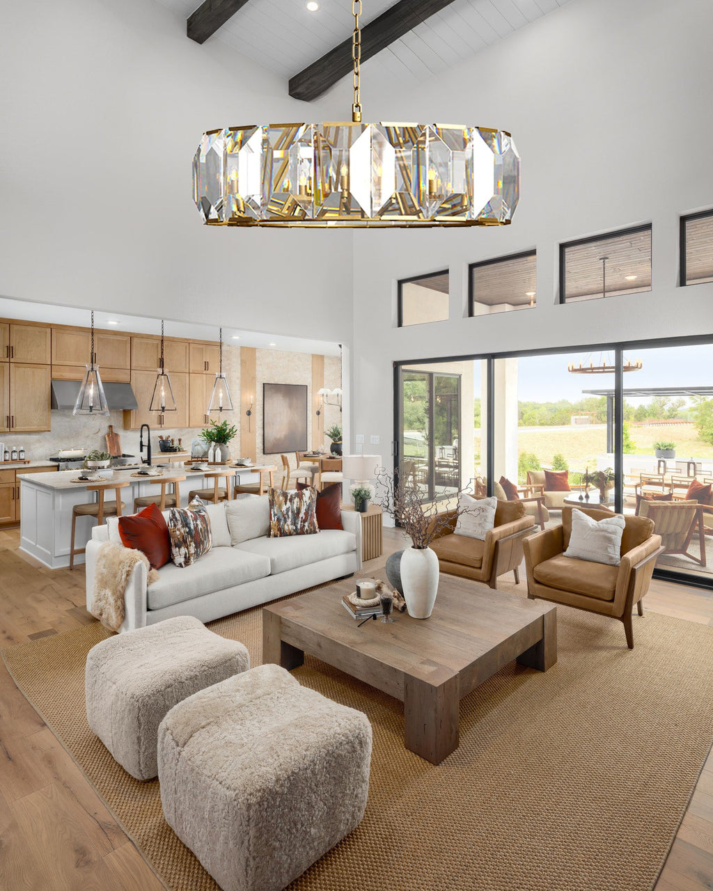 VIVIENNE CRYSTAL SPHERE CEILING LIGHT