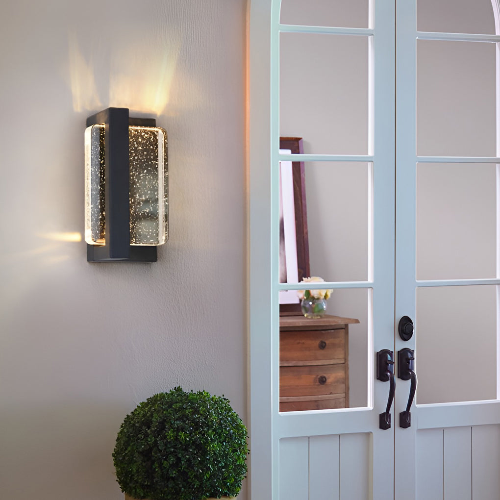 WINDSOR CRYSTAL RAINWATER OUTDOOR SCONCE