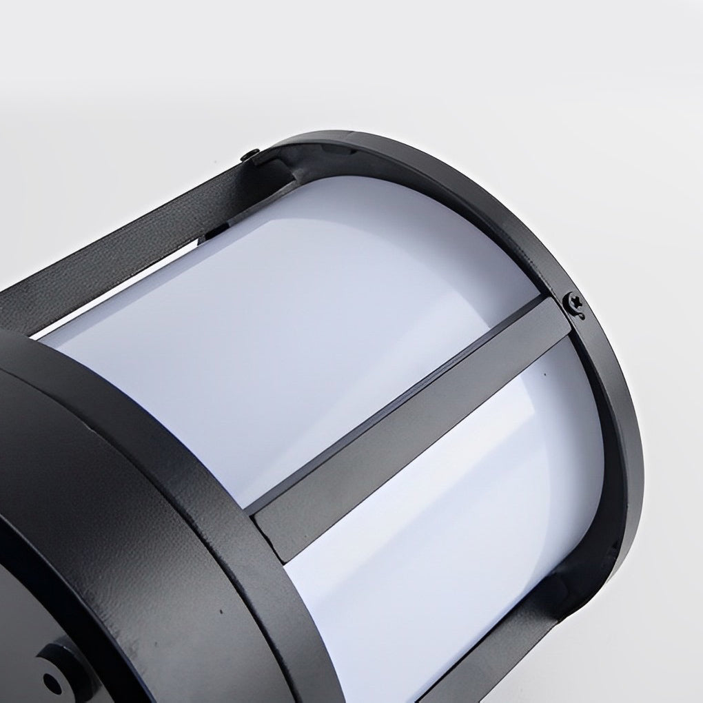 WINTHROP CYLINDRICAL ALUMINUM OUTDOOR LED FENCE LIGHTS WITH WATERPROOF DESIGN