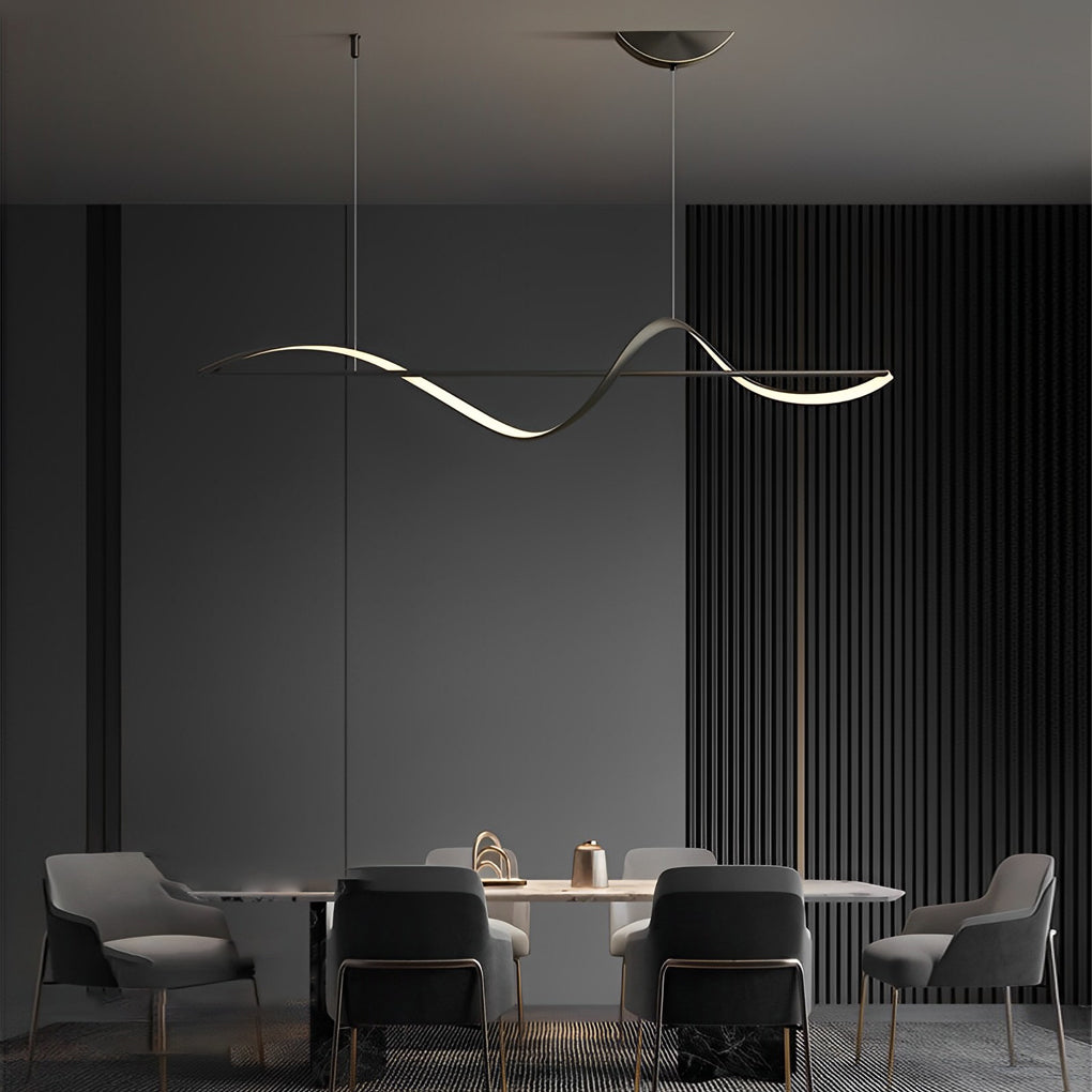 WINTHORPE WAVING STRIP LED CHANDELIER