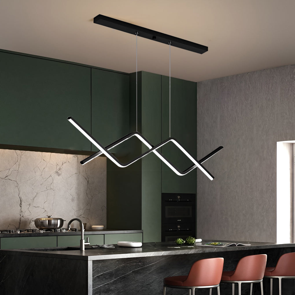 WINTHROP MODERN LINEAR LED CHANDELIER WITH TRIPLE DIMMING OPTIONS