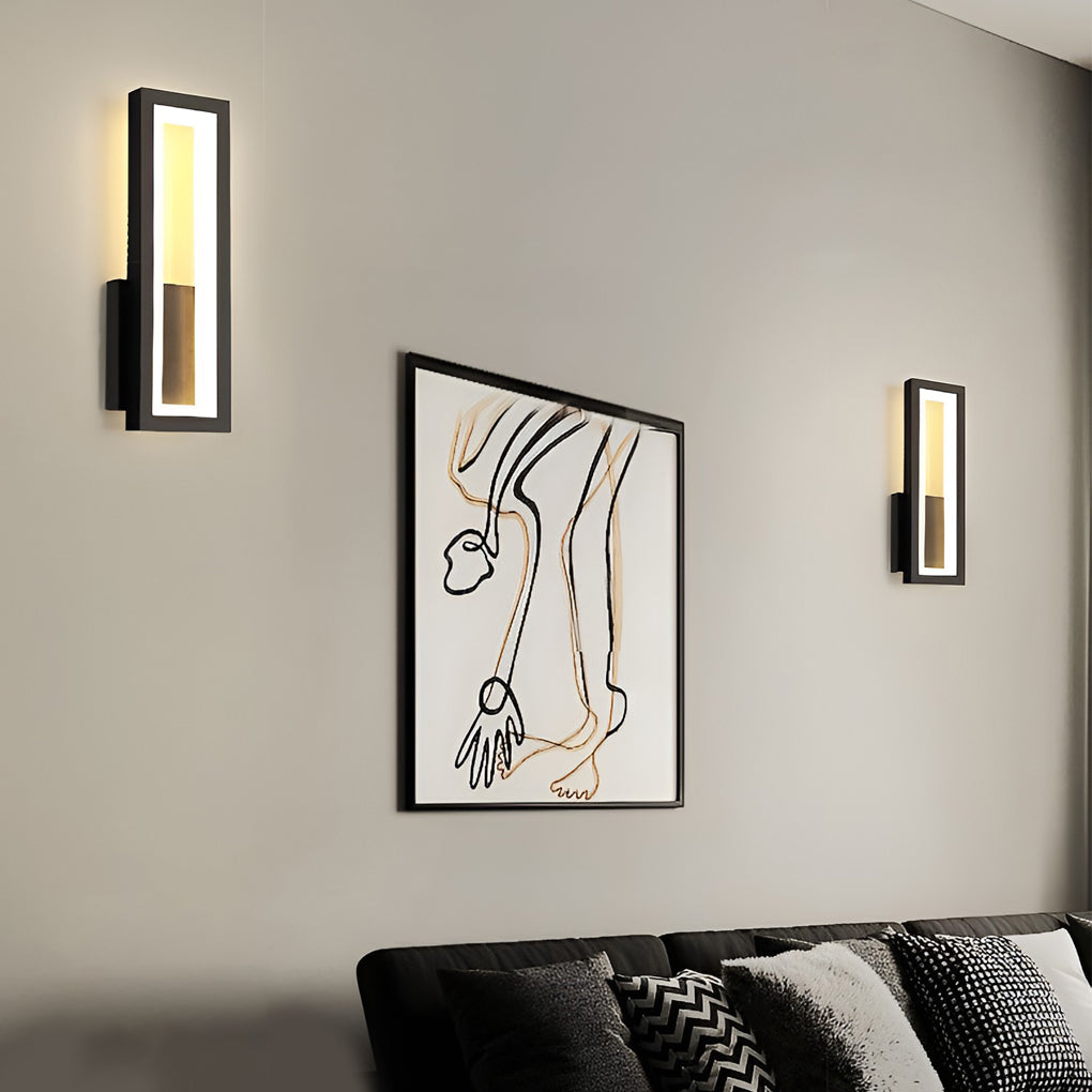 WINTHROP RECTANGULAR LED WALL SCONCE, MODERN ILLUMINATION FIXTURE