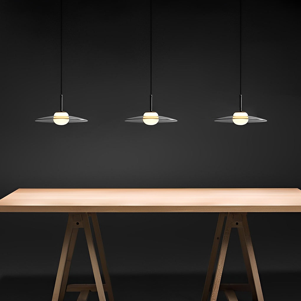 WINTERBOURNE AURORA GLASS UFO PENDANT LIGHT