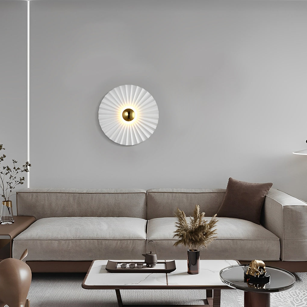 THISTLEBLOOM CIRCULAR PLEATED LUMINAIRE