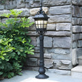 WINDSOR GARDEN ALUMINUM GLASS LANTERN POST