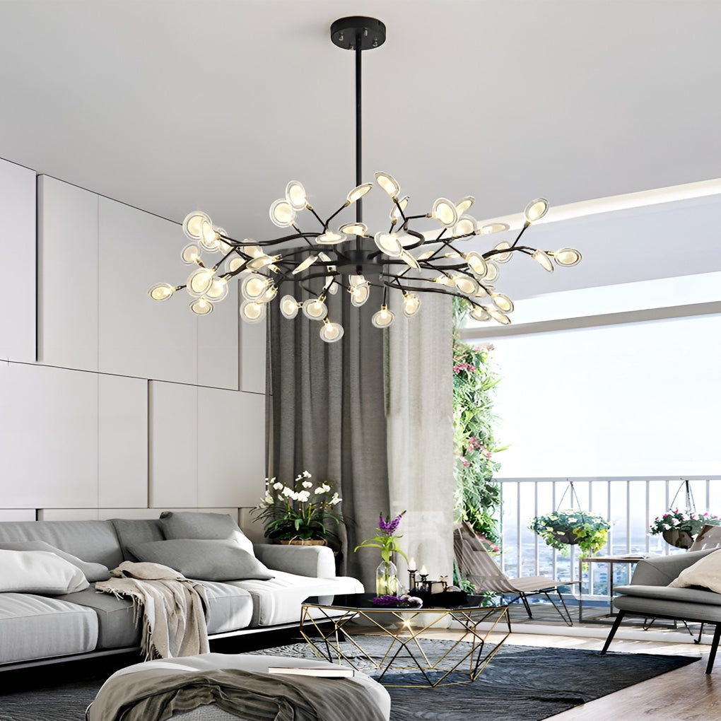 THORNBURY BRANCHED ACRYLIC CEILING CANDELABRA
