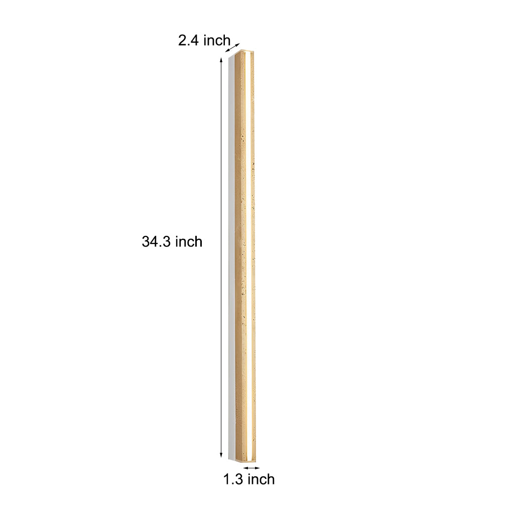 AMBERLEY TRAVERTINE STRIPED LED WALL SCONCE