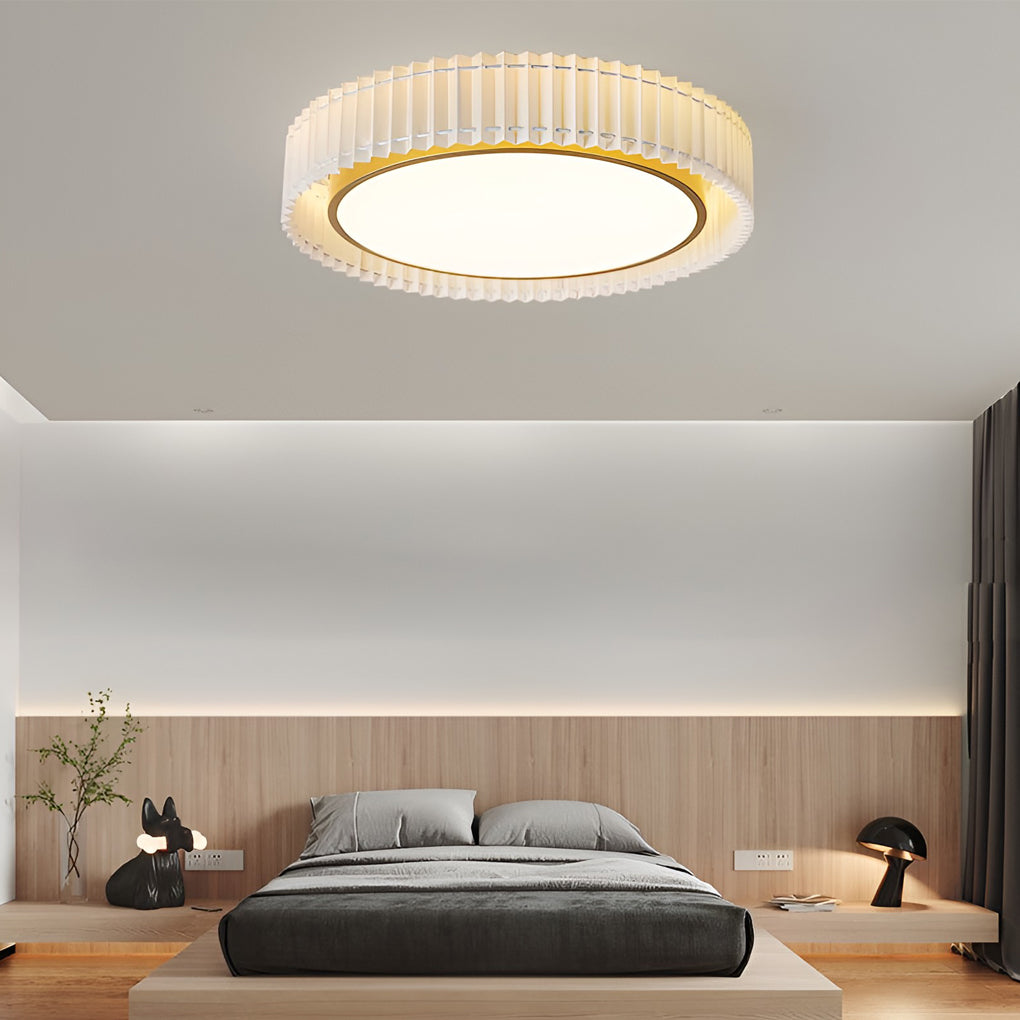 WINDSOR CIRCULAR PLEATED TRIO DIMMER CHANDELIER