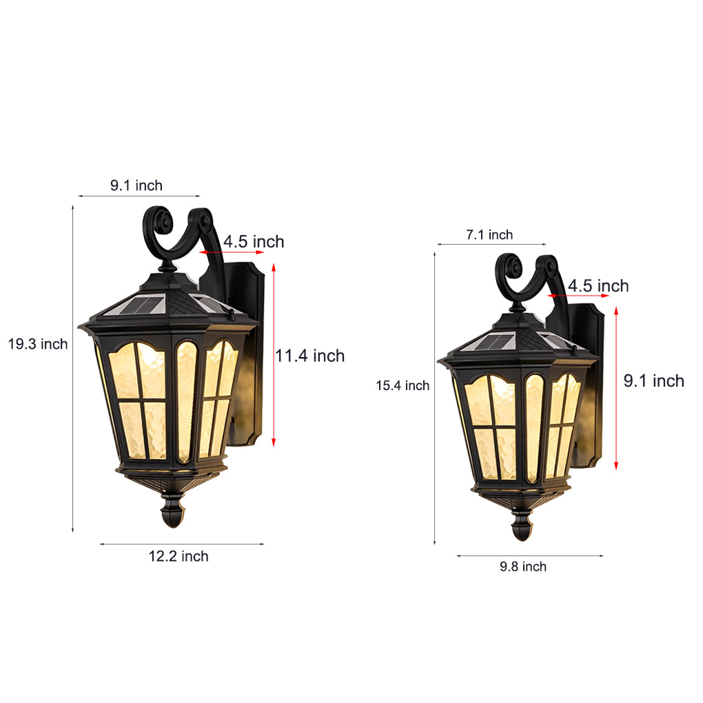 WHITBY SOLAR-POWERED ALUMINUM WALL SCONCE WITH WATER-RESISTANT LED LIGHTING