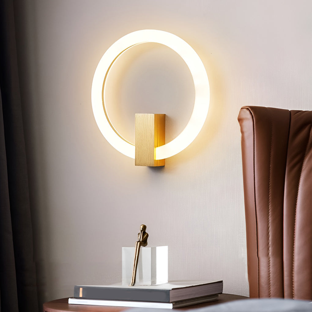 WINDSOR CIRCLE DIMMABLE LED WALL SCONCE