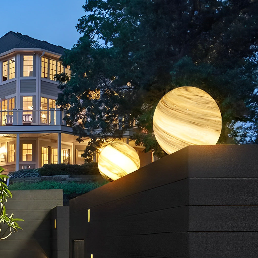 THORNBURY SPHERE GLOW OUTDOOR POST ILLUMINATORS