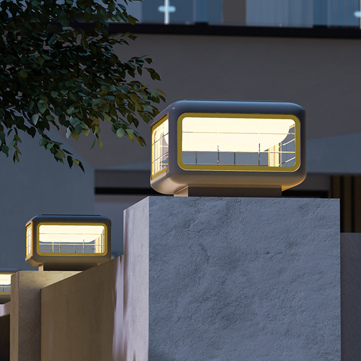 RAVENSCROFT RAINPROOF OUTDOOR COLUMN LANTERN - CONTEMPORARY SIMPLICITY