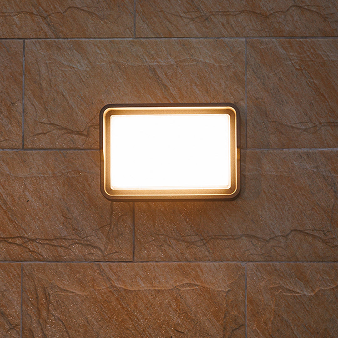 FENWICK SQUARE LED OUTDOOR LANTERN, WEATHER-RESISTANT AMBIENCE LIGHT